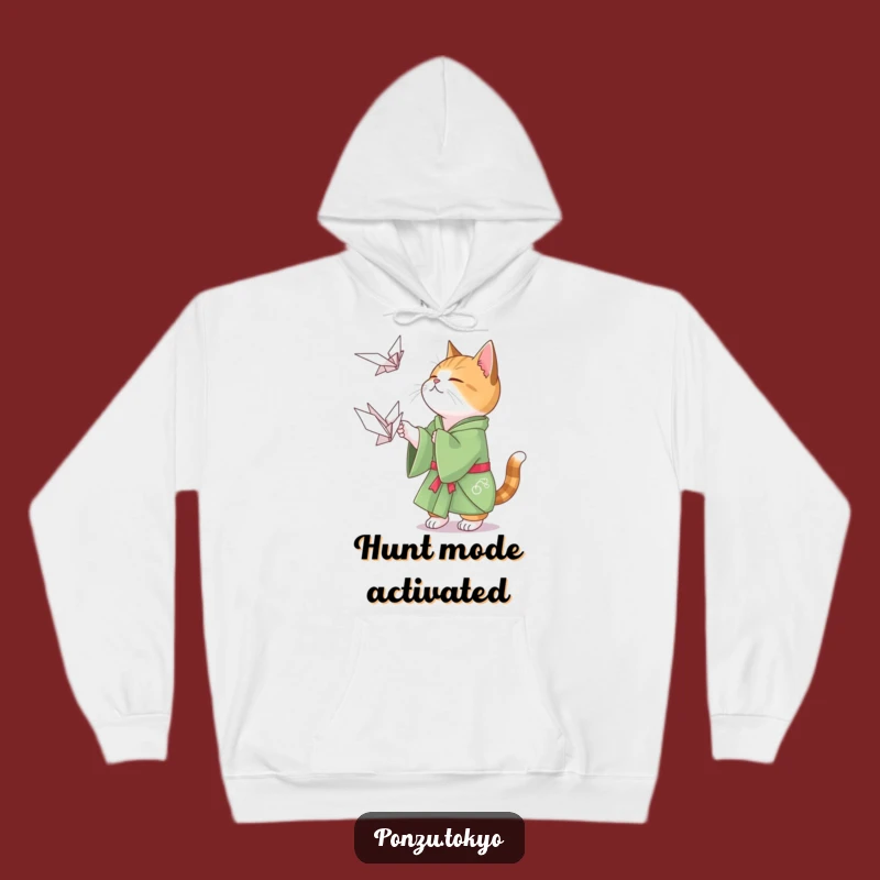 Funny Cat Origami Hoodie: Cozy Cat Kimono Hoodie Funny Gift
